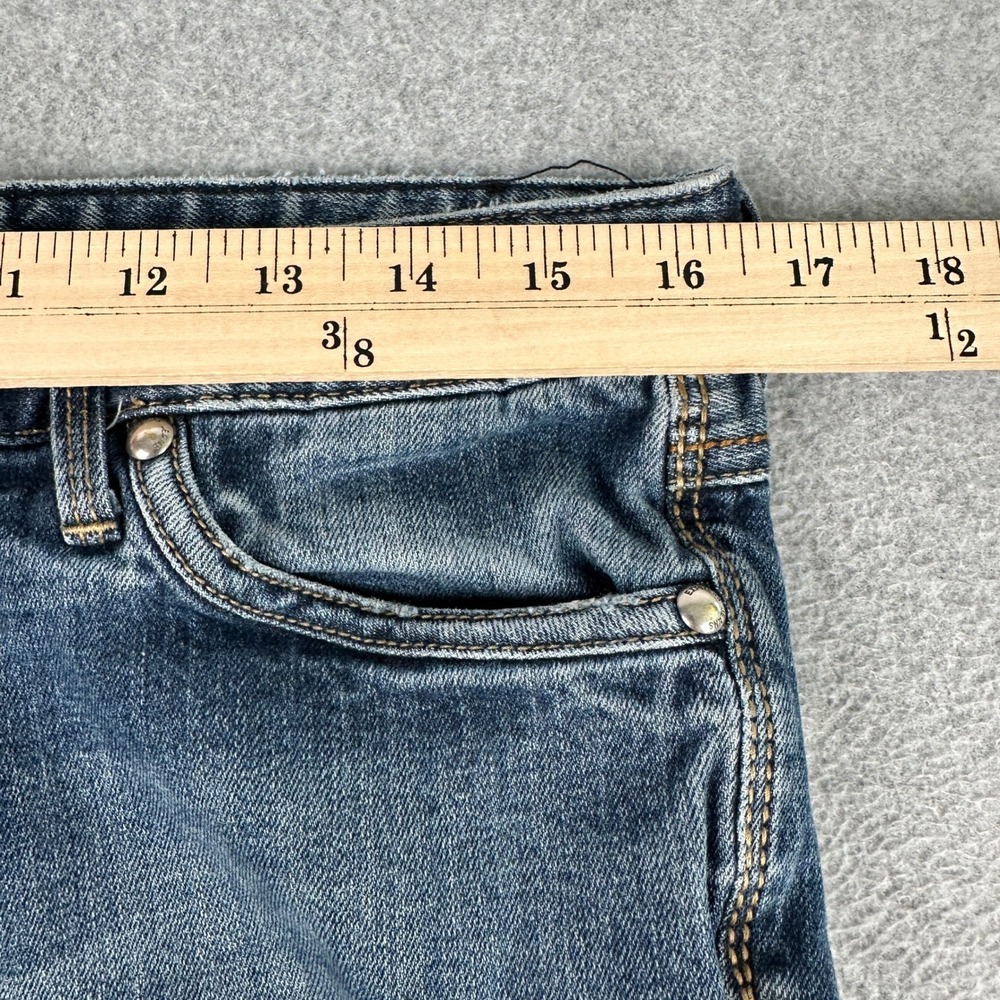 Express Jeans Womens 10 Blue Boot Low Rise Stretch Denim Casual 3115 - Picture 4 of 11
